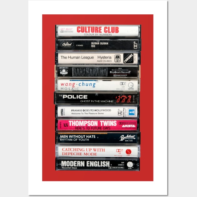 New Wave Cassette Tapes Wall Art by HustlerofCultures